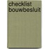 Checklist Bouwbesluit