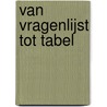 Van vragenlijst tot tabel by S.K. Brokamp