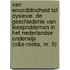 Van woordblindheid tot dyslexie. De geschiedenis van leesproblemen in het Nederlandse onderwijs (O&A-Reeks, nr. 9)