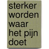 Sterker worden waar het pijn doet by Ybe Casteleyn
