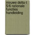 Nieuwe Delta-T 5/6 Rationale functies handleiding