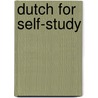 Dutch for self-study door Ruud Stumpel