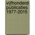 Vijfhonderd publicaties 1977-2015