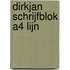 Dirkjan schrijfblok a4 lijn
