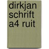 Dirkjan schrift a4 ruit by Mark Retera