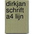 Dirkjan schrift a4 lijn