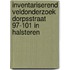 Inventariserend veldonderzoek Dorpsstraat 97-101 in Halsteren