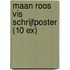 Maan roos vis schrijfposter (10 ex)