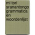 Mi Tori Sranantongo grammatica en woordenlijst
