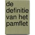 De definitie van het pamflet
