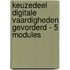 Keuzedeel digitale vaardigheden gevorderd - 5 modules
