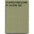 Marktonderzoek in rechte lijn