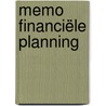 Memo Financiële planning door S.R.A. van Eijck