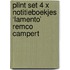 Plint Set 4 x notitieboekjes ‘Lamento’ Remco Campert