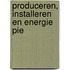 Produceren, installeren en energie pie