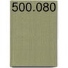 500.080 door Onbekend