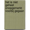 Het is niet geheel onopgemerkt voorbij gegaan door Patrick van den Hanenberg