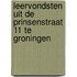 Leervondsten uit de Prinsenstraat 11 te Groningen