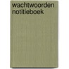 Wachtwoorden notitieboek by Znu
