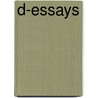 D-Essays door Adriaan Huigen