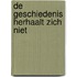 De geschiedenis herhaalt zich niet