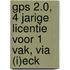 GPS 2.0, 4 jarige licentie voor 1 vak, via (I)ECK