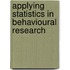 Applying statistics in behavioural research