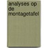 Analyses op de montagetafel