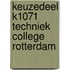 Keuzedeel K1071 Techniek college Rotterdam