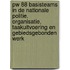 Pw 88 basisteams in de nationale politie. organisatie, taakuitvoering en gebiedsgebonden werk