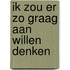 Ik zou er zo graag aan willen denken