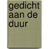 Gedicht aan de duur