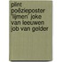 Plint poëzieposter 'Lijmen' Joke van Leeuwen Job van Gelder