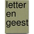 Letter en geest