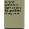 Rapport: combinatie werk en zorg bij specifieke doelgroepen door Petra Meier