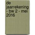 De jaarrekening - BW 2 - mei 2016