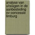 Analyse van uitslagen in de aanbesteding OV-concessie Limburg
