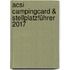ACSI CampingCard & Stellplatzführer 2017