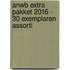 ANWB Extra Pakket 2016 - 30 exemplaren assorti