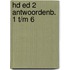 HD ED 2 ANTWOORDENB. 1 T/M 6