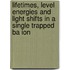 Lifetimes, level energies and light shifts in a single trapped ba ion