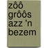 Zôô grôôs azz 'n bezem