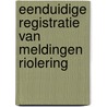 Eenduidige registratie van meldingen riolering door Jeroen Langeveld