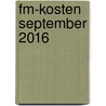 FM-kosten september 2016 door Onbekend
