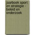 Jaarboek sport en strategie - beleid en onderzoek