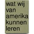 Wat wij van Amerika kunnen leren