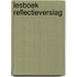 Lesboek Reflectieverslag