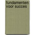 Fundamenten voor succes