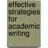 Effective strategies for academic writing