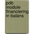 PDB module financiering in balans